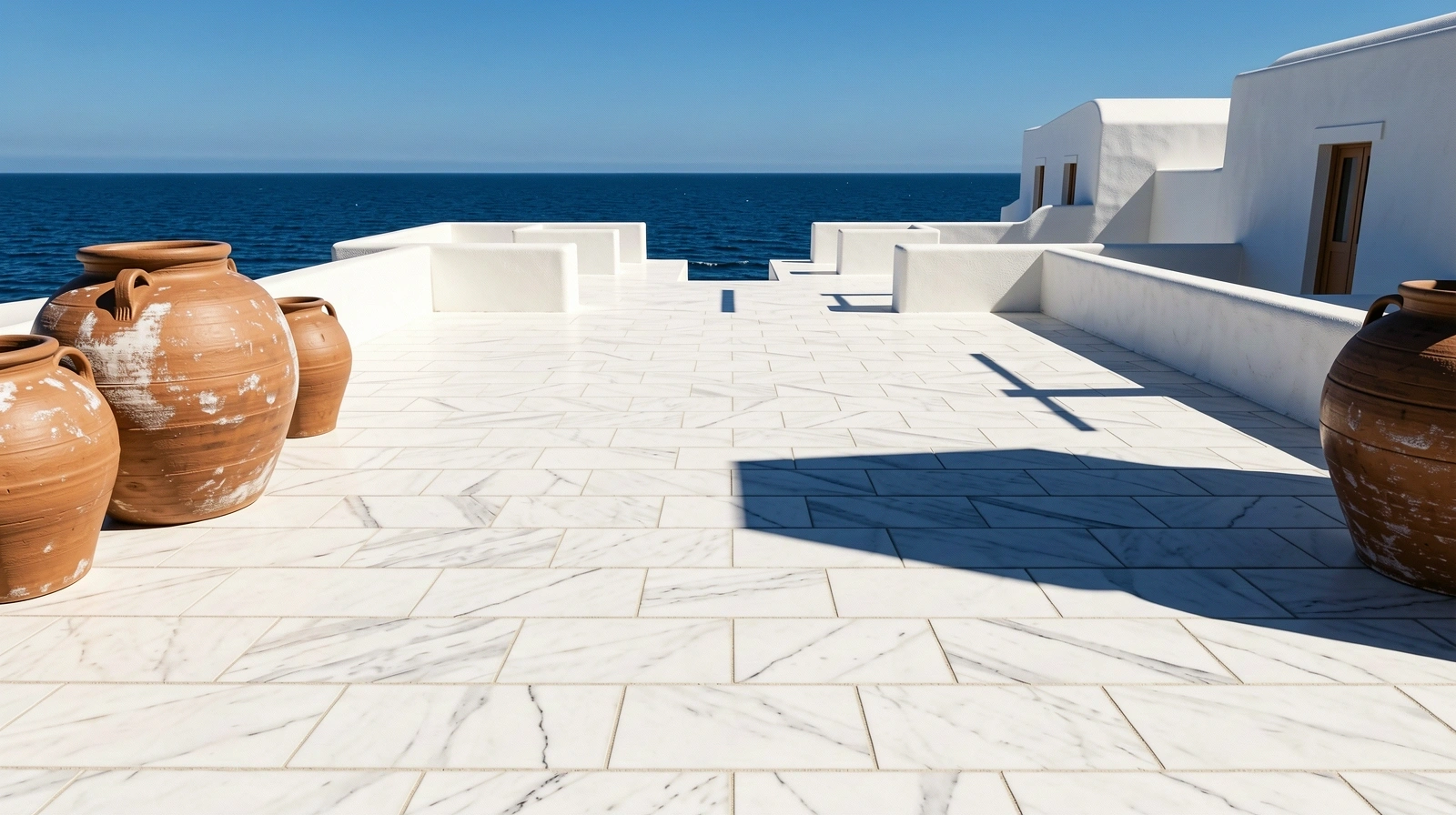 Ancient stone overlooking the Aegean Sea